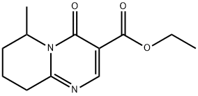 6,7,8,9-Tetrahydro-6-methyl-4-oxo-4H-pyrido[1,2-a]pyrimidine-3-carboxylic acid ethyl ester Structure