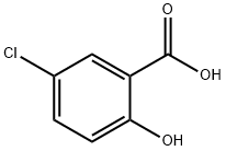5-Chloro-2-hydroxybenzoic acid 구조식 이미지