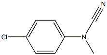 (4-chlorophenyl)methylcyanamide Structure