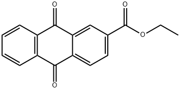 9,10-디옥소안트라센-2-카르복실산에틸에스테르 구조식 이미지