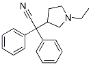 2-(1-ethylpyrrolidin-3-yl)-2,2-diphenylacetonitrile 구조식 이미지