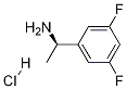 (R)-1-(3,5-디플루오로페닐)에타나민-HCl 구조식 이미지