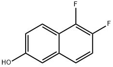 5.6-Difluoro-2-Naphthol Structure