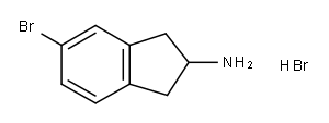 5-BROMO-2,3-DIHYDRO-1H-INDEN-2-AMINE HYDROBROMIDE 구조식 이미지