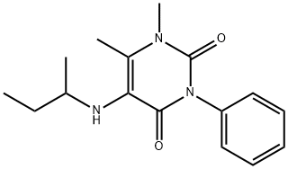 5-(sec-Butylamino)-1,6-dimethyl-3-phenylpyrimidine-2,4(1H,3H)-dione Structure