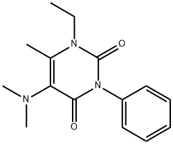 5-(디메틸아미노)-1-에틸-6-메틸-3-페닐우라실 구조식 이미지