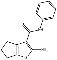 2-AMINO-N-PHENYL-5,6-DIHYDRO-4H-CYCLOPENTA[B]THIOPHENE-3-CARBOXAMIDE Structure