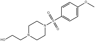 2-(4-((4-메톡시페닐)술포닐)피페라진-1-일)에탄올 구조식 이미지
