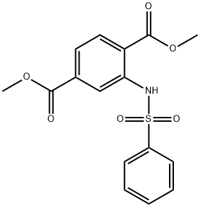 DiMethyl 2-(PhenylsulfonaMido)terephthalate Structure