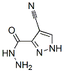 1H-피라졸-3-카르복실산,4-시아노-,히드라지드(9CI) 구조식 이미지