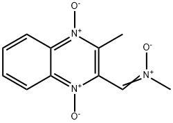 알파-(1,4-디옥시도-3-메틸퀴녹살린-2-일)-N-메틸니트론 구조식 이미지