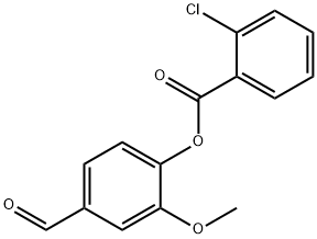 4-FORMYL-2-METHOXYPHENYL 2-CHLOROBENZOATE Structure