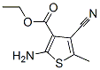 3-Thiophenecarboxylicacid,2-amino-4-cyano-5-methyl-,ethylester(9CI) Structure