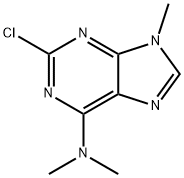 2-클로로-N,N,9-트리메틸-9H-퓨린-6-아민 구조식 이미지