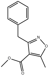 4-이속사졸카르복실산,5-메틸-3-(페닐메틸)-,메틸에스테르(9CI) 구조식 이미지