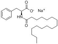 Sodium N-hexadecanoyl-L-phenlyalaninate 구조식 이미지