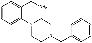 [2-(4-Benzyl-1-piperazinyl)phenyl]methanamine 구조식 이미지