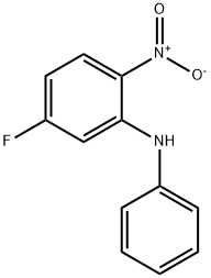 5-플루오로-2-니트로-N-페닐아닐린 구조식 이미지