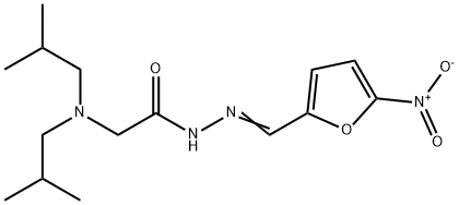 2-(Diisobutylamino)-N'-(5-nitrofurfurylidene)acetohydrazide Structure