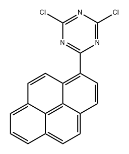 1-(4,6-DICHLORO-1,3,5-TRIAZIN-2-YL)PYRENE 구조식 이미지