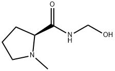 2-피롤리딘카르복사미드,N-(히드록시메틸)-1-메틸-,(2S)-(9CI) 구조식 이미지