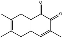 1,2-Naphthoquinone, 4a,5,8,8a-tetrahydro-3,6,7-trimethyl- (8CI) 구조식 이미지