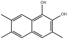 1,2-Naphthalenediol, 3,6,7-trimethyl- (8CI) Structure