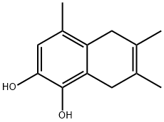 1,2-Naphthalenediol, 5,8-dihydro-4,6,7-trimethyl- (8CI,9CI) 구조식 이미지