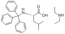 N-ALPHA-TRITYL-L-LEUCINE DIETHYLAMINE Structure