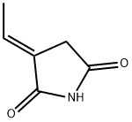2,5-Pyrrolidinedione,3-ethylidene-,(3E)-(9CI) Structure