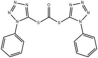 S,S-bis(1-phenyl-1H-tetrazol-5-yl) dithiocarbonate 구조식 이미지