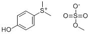 4-HYDROXYPHENYLDIMETHYLSULFONIUM METHYL SULFATE 구조식 이미지