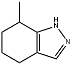 7-메틸-4,5,6,7-테트라히드로-1H-인다졸 구조식 이미지