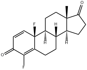 4,10-Difluoroestra-1,4-diene-3,17-dione Structure
