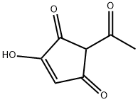 4-Cyclopentene-1,3-dione, 2-acetyl-4-hydroxy- (9CI) Structure