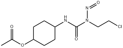 3-[4-(Acetyloxy)cyclohexyl]-1-(2-chloroethyl)-1-nitrosourea Structure