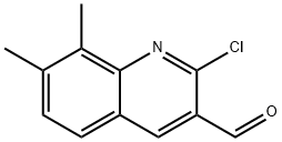 2-CHLORO-7,8-DIMETHYL-3-QUINOLINECARBALDEHYDE 구조식 이미지