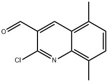 2-CHLORO-5,8-DIMETHYL-3-QUINOLINECARBALDEHYDE Structure
