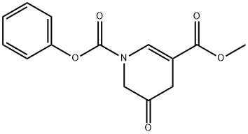 5,6-DIHYDRO-5-OXO-1,3(4H)-PYRIDINEDICARBOXYLIC ACID, 3-METHYL 1-PHENYL ESTER Structure