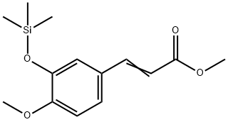 3-[4-Methoxy-3-(trimethylsilyloxy)phenyl]propenoic acid methyl ester Structure