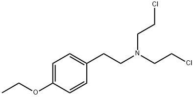 N,N-비스(2-클로로에틸)-4-에톡시페네틸아민 구조식 이미지