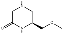 Piperazinone, 6-(methoxymethyl)-, (6S)- (9CI) Structure