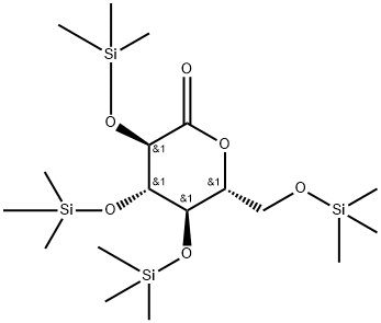 2,3,4,6-Tetrakis-O-trimethylsilyl-D-gluconolactone Structure