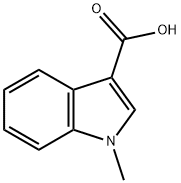 1-Methyl-1H-indole-3-carboxylic acid 구조식 이미지