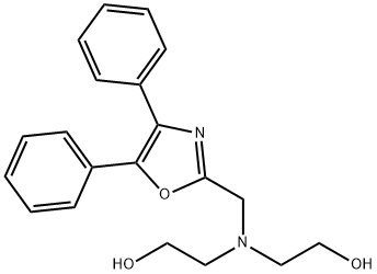 2,2'-[[(4,5-디페닐옥사졸-2-일)메틸]이미노]디에탄올 구조식 이미지