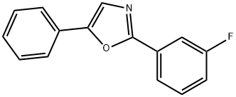 2-(3-플루오로페닐)-5-페닐옥사졸 구조식 이미지