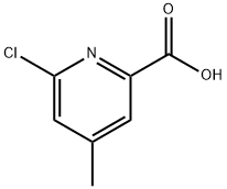 6-CHLORO-4-METHYLPYRIDINE-2-CARBOXYLIC ACID 구조식 이미지
