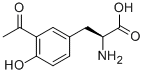 (2S)-3-(3-ACETYL-4-HYDROXYPHENYL)-2-AMINOPROPANOIC ACID 구조식 이미지