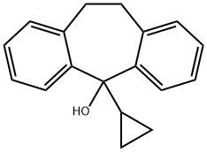 5-사이클로프로필-10,11-디하이드로-5H-디벤조[a,d]사이클로헵텐-5-올 구조식 이미지