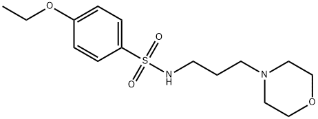 4-에톡시-N-(3-모르폴린-4-일프로필)벤젠술폰아미드 구조식 이미지